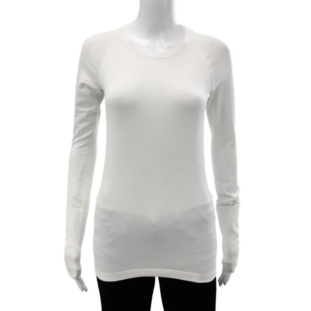 Lululemon Womens Nylon Crew Neck T Shirt White Size S